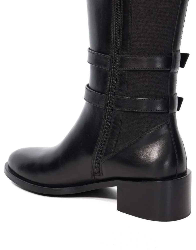 DUNE London Dune London Tatter knee high boots shoe in black 3