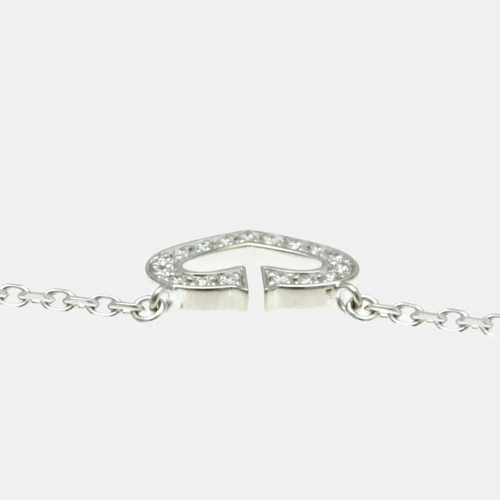 Cartier Cartier 18K White Gold and Diamond C De Cartier Heart Pendant Necklace 7