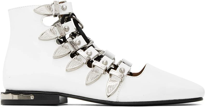 Toga Pulla White Buckle Boots 1