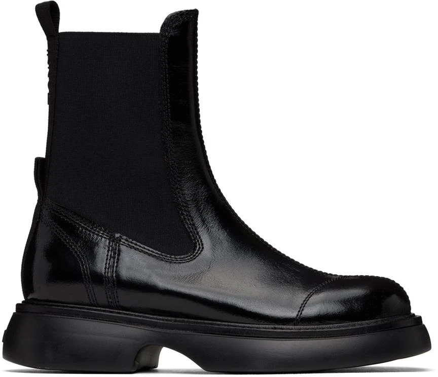Ganni Black Everyday Mid Chelsea Boots 1