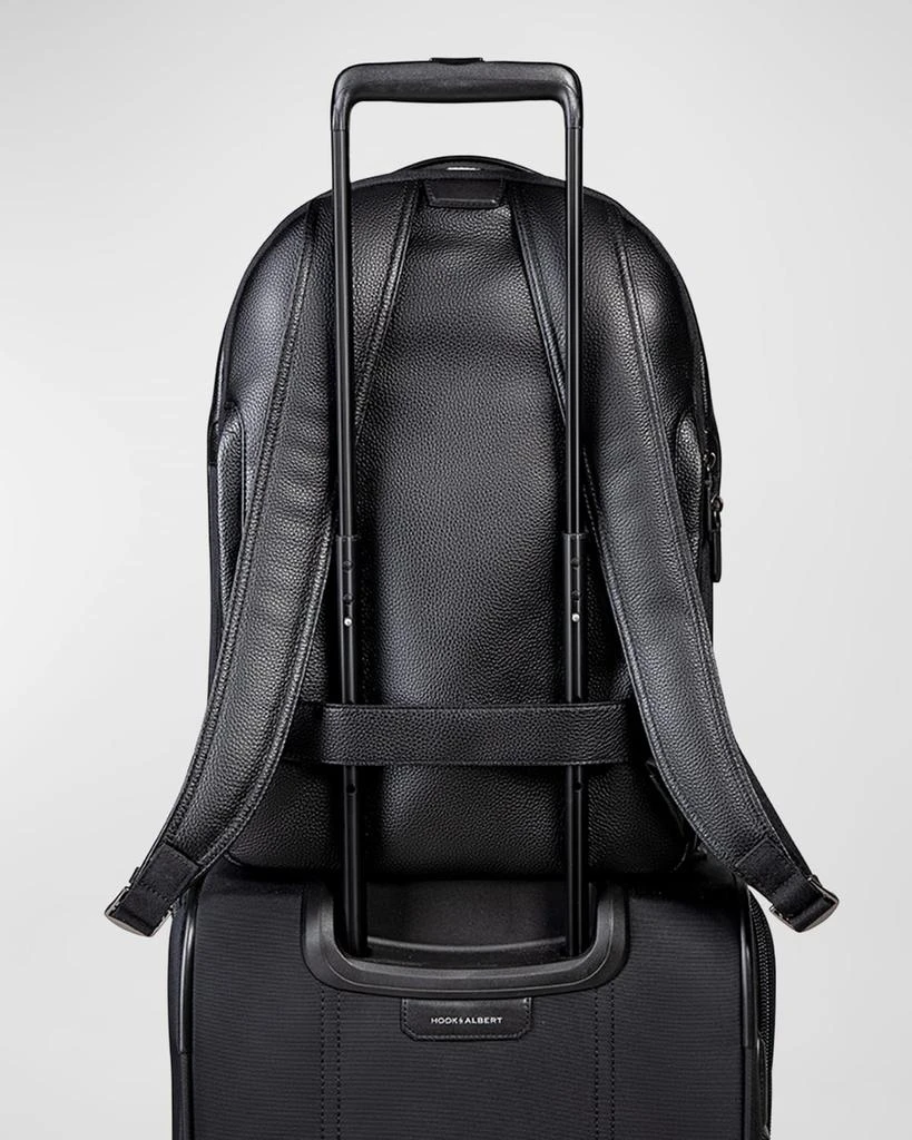 Hook + Albert Men's Leather Backpack with Padded Laptop Compartment 4
