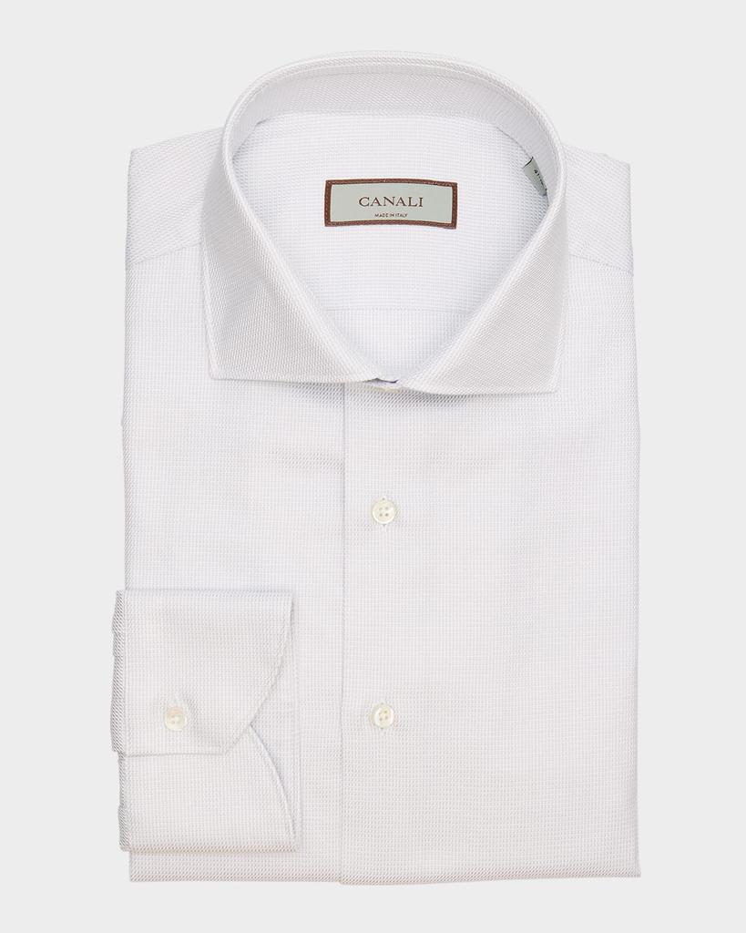Canali Men's Micro-Structure Dress Shirt