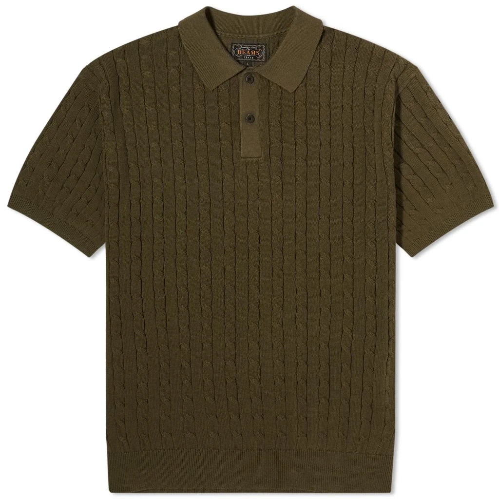 BEAMS PLUS Beams Plus Cable Knit Polo 1