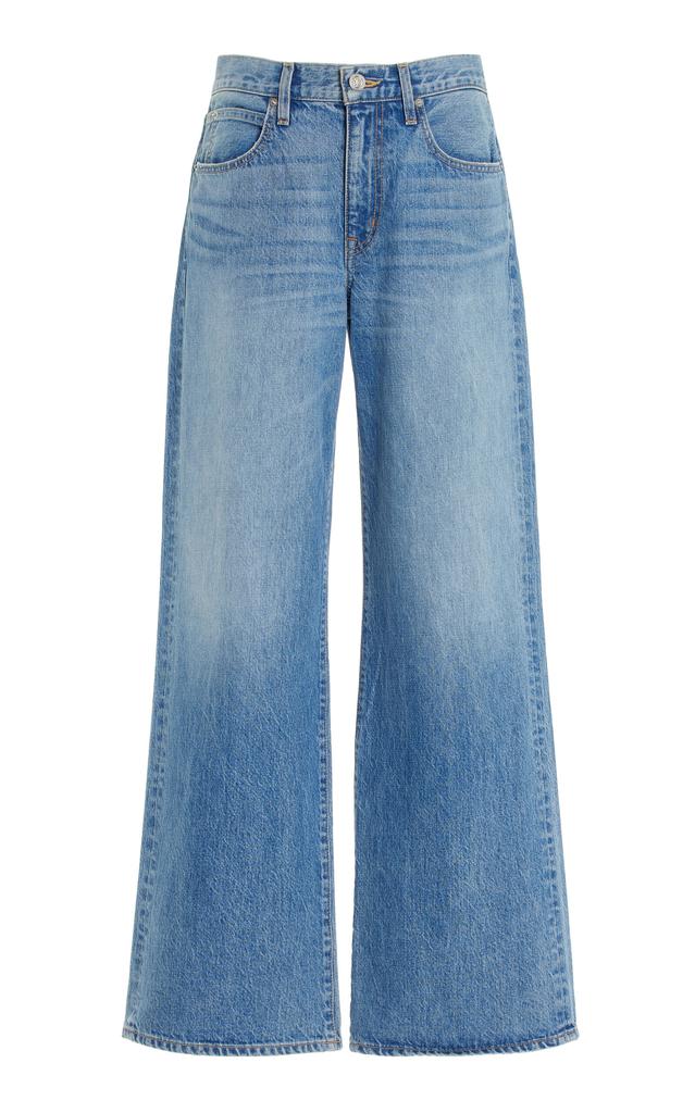 SLVRLAKE SLVRLAKE - Selena Rigid High-Rise Wide-Leg Jeans - Medium Wash - 26 - Moda Operandi