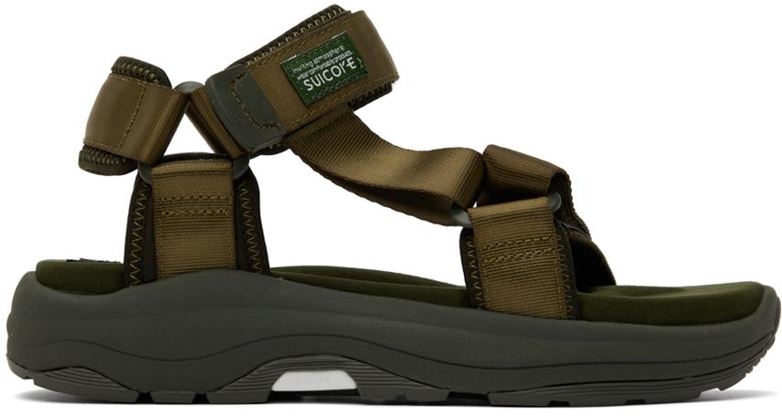 SUICOKE Khaki DEPA-Run Sandals