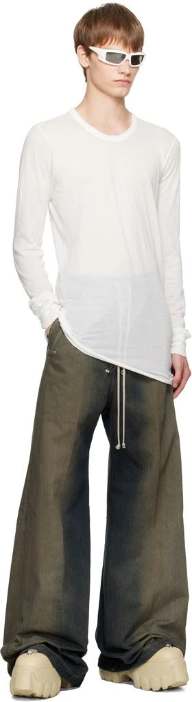 Rick Owens Gray Concordians Wide Bela Jeans 4