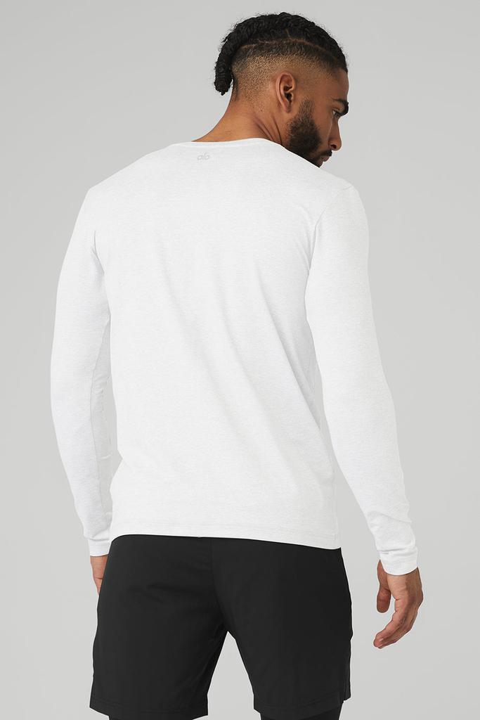 Alo Yoga Conquer Reform Crewneck Long Sleeve - White