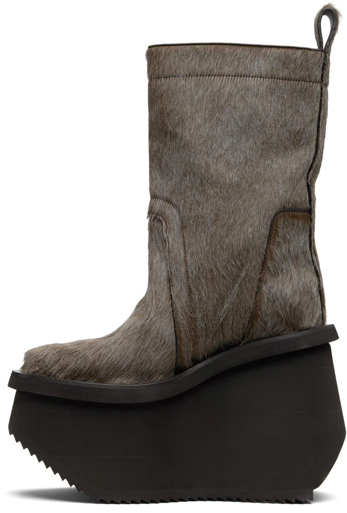 Rick Owens Brown Concordians Factory Boots 3