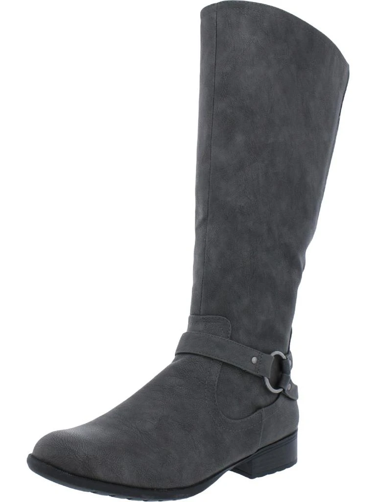 LifeStride X-Felicity Womens Faux Leather Tall Knee-High Boots 5