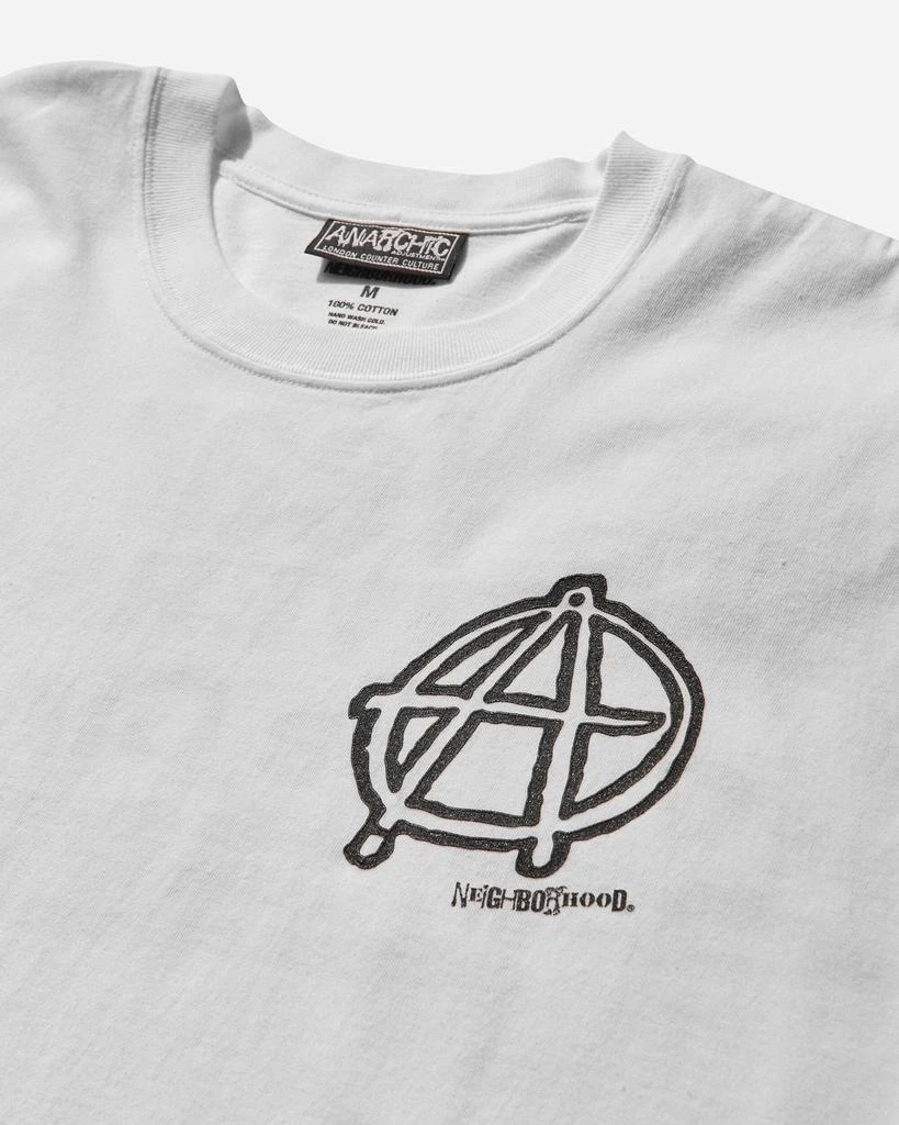 NEIGHBORHOOD Men's Anarchic Adjustment SS-1 T-Shirt White 3
