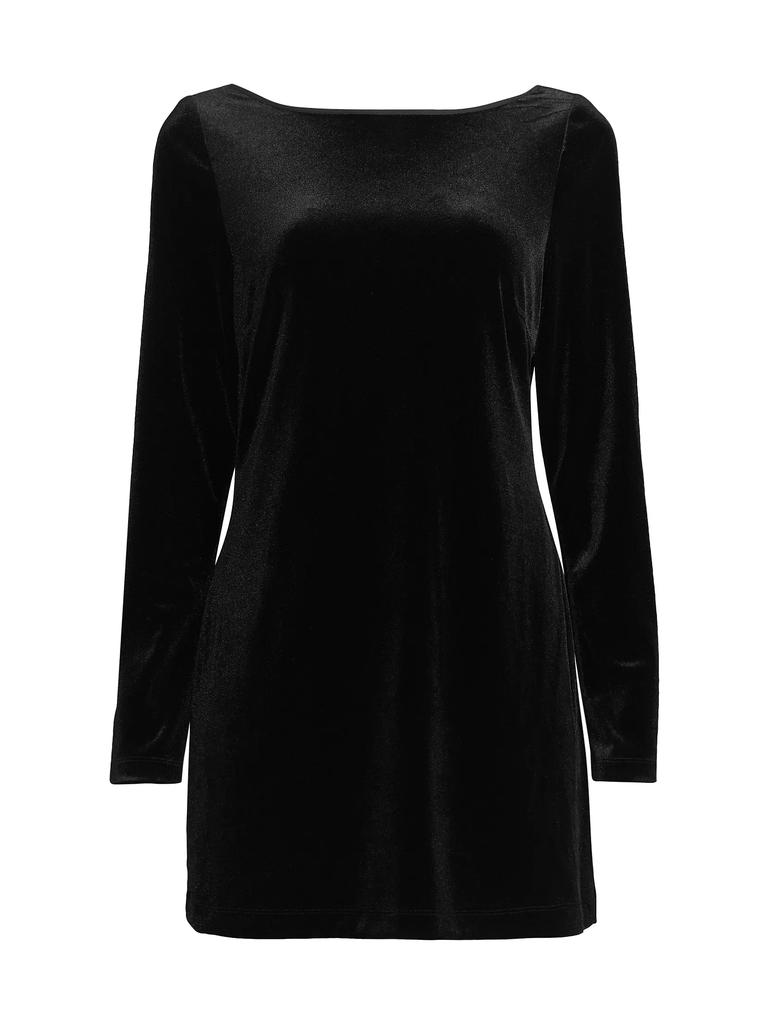 Ciao Lucia Genevieve Back Cut Out Velvet Minidress