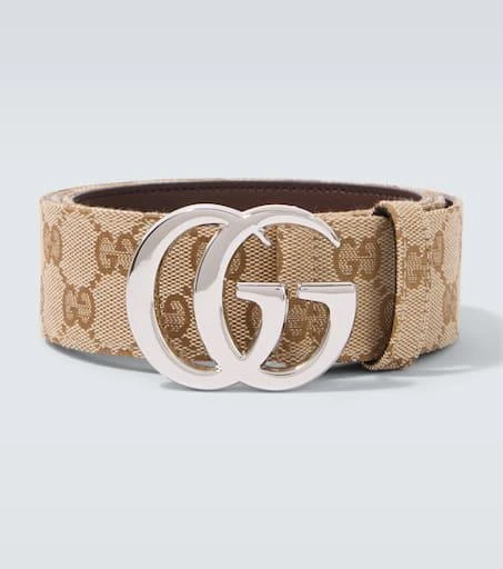 Gucci Flat Marmont GG Canvas belt