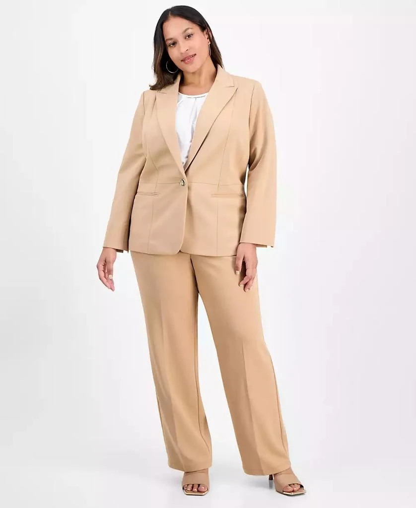 Kasper Plus Size Single-Button Blazer 2