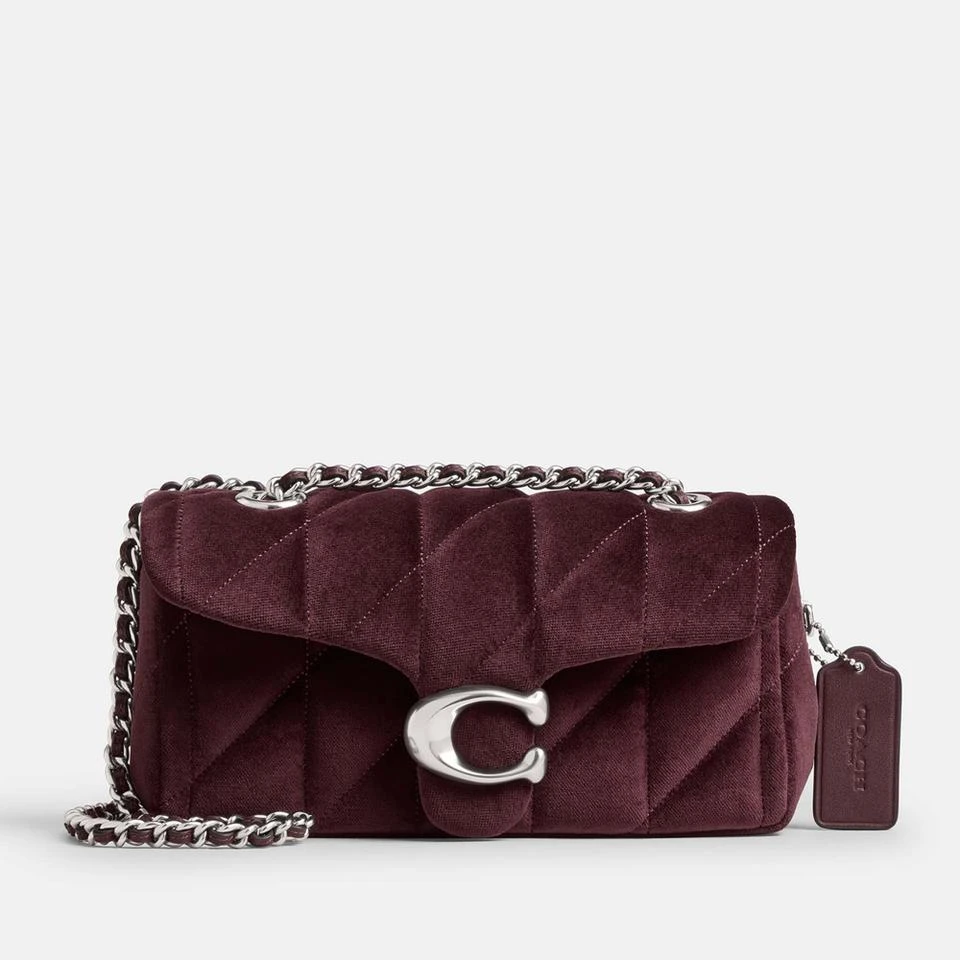 Coach Coach Quilted Velvet Tabby 20 Shoulder Bag 1