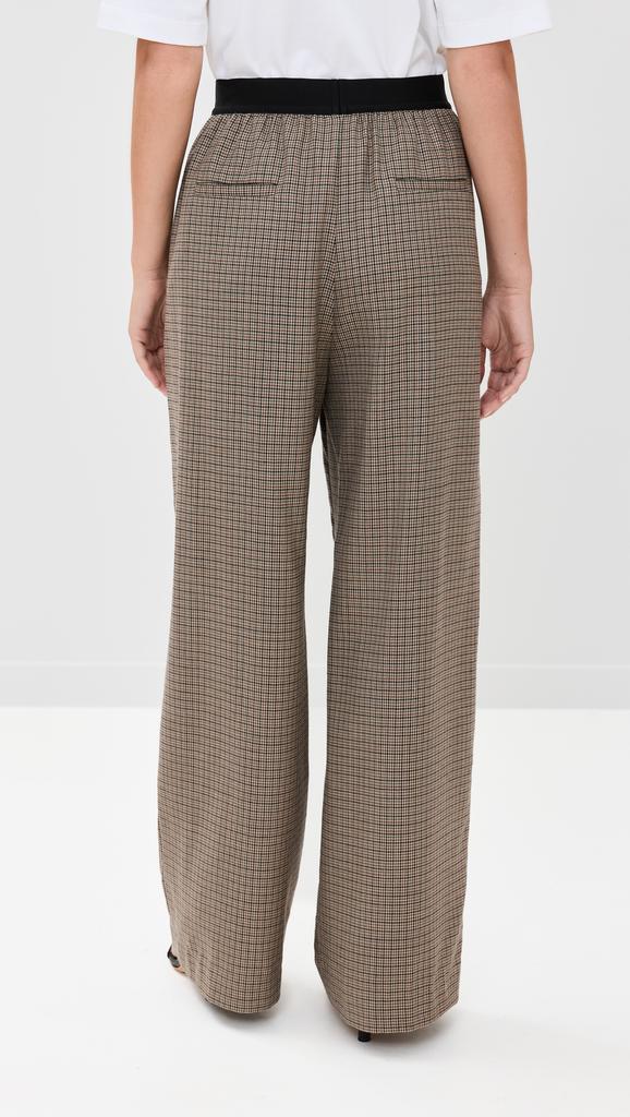 Tibi Thomas Check Marit Pull On Pants