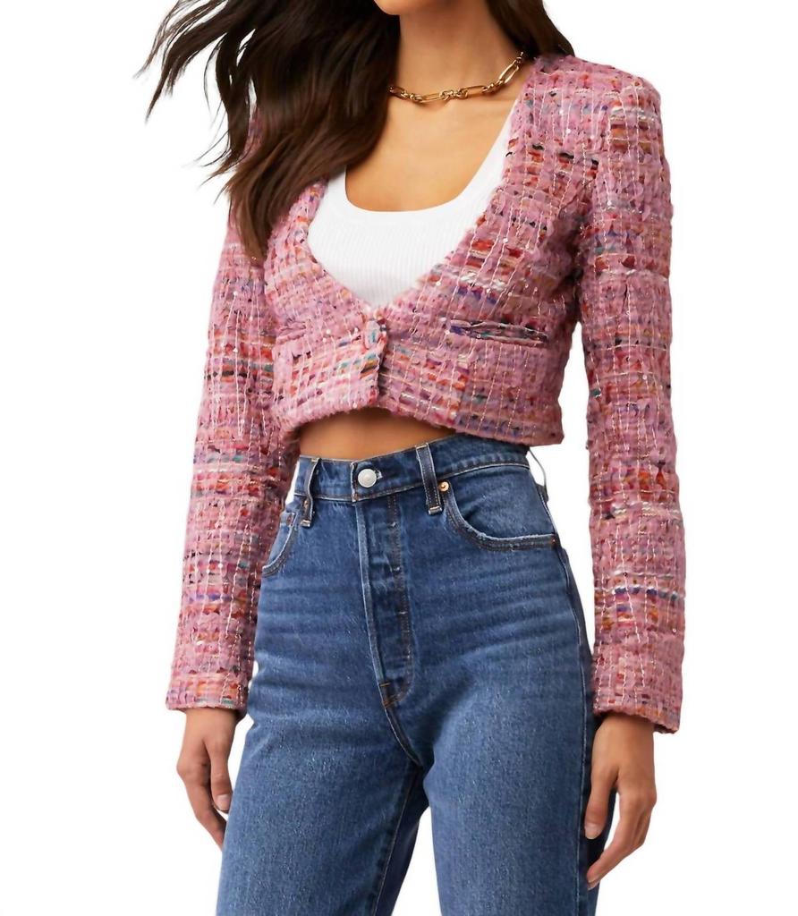 For Love & Lemons For Love & Lemons - Celine Cropped Blazer