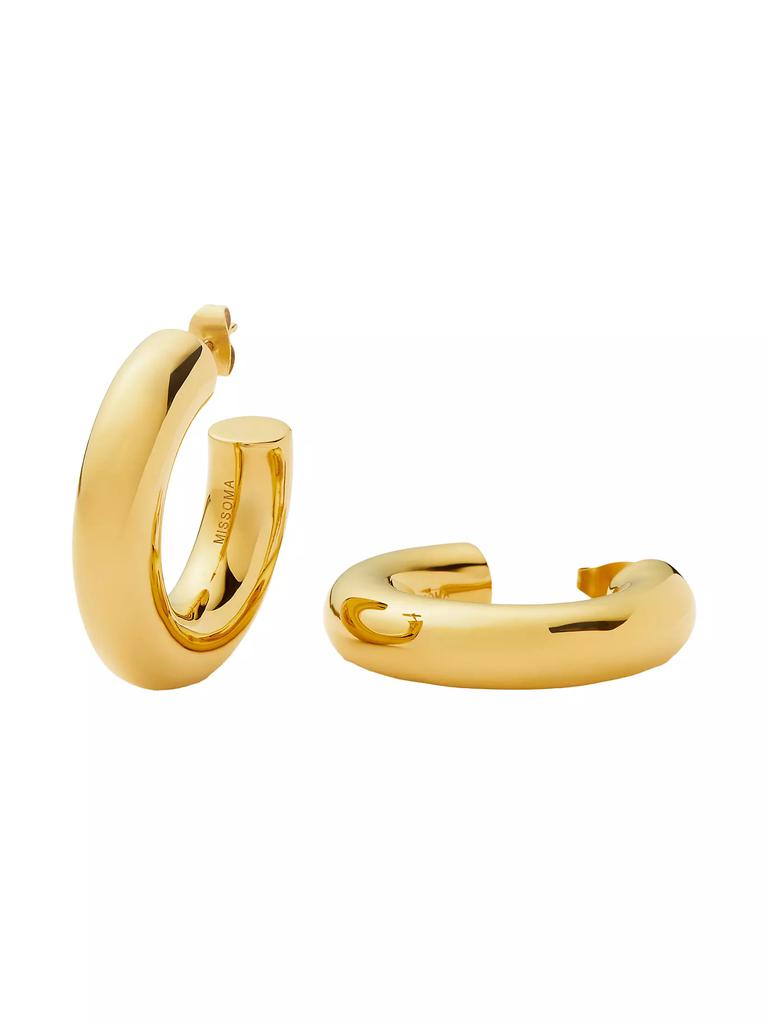 Missoma Chubby 18K-Yellow-Gold Vermeil Small Hoop Earrings