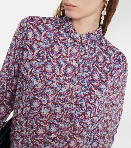 【Marant Etoile】 Eliane floral-printコットンミディドレス Marant Etoile Eliane floral-print cotton midi dress 36