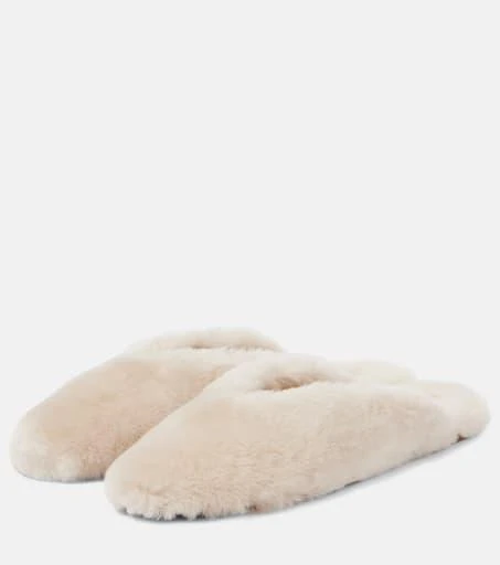 Le Monde beryl Regency shearling mules 4