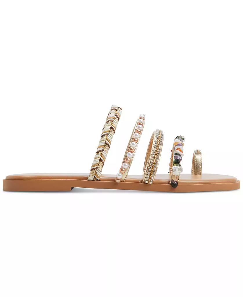 ALDO Women's Lindya Embellished Strappy Toe-Loop Flat Sandals