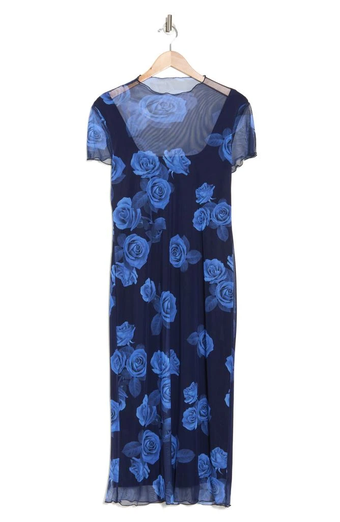 Bebe Powermesh T-Shirt Midi Dress 3