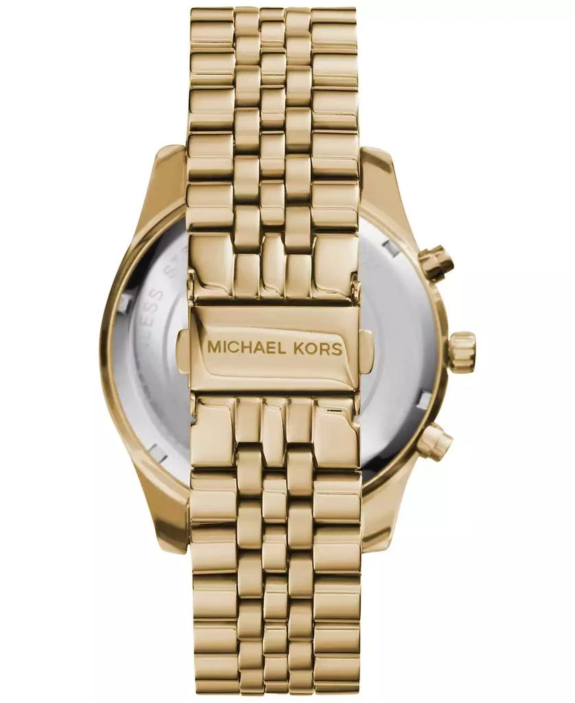 Michael Kors Men's Chronograph Lexington Gold-Tone Stainless Steel Bracelet Watch 45mm MK8281 2