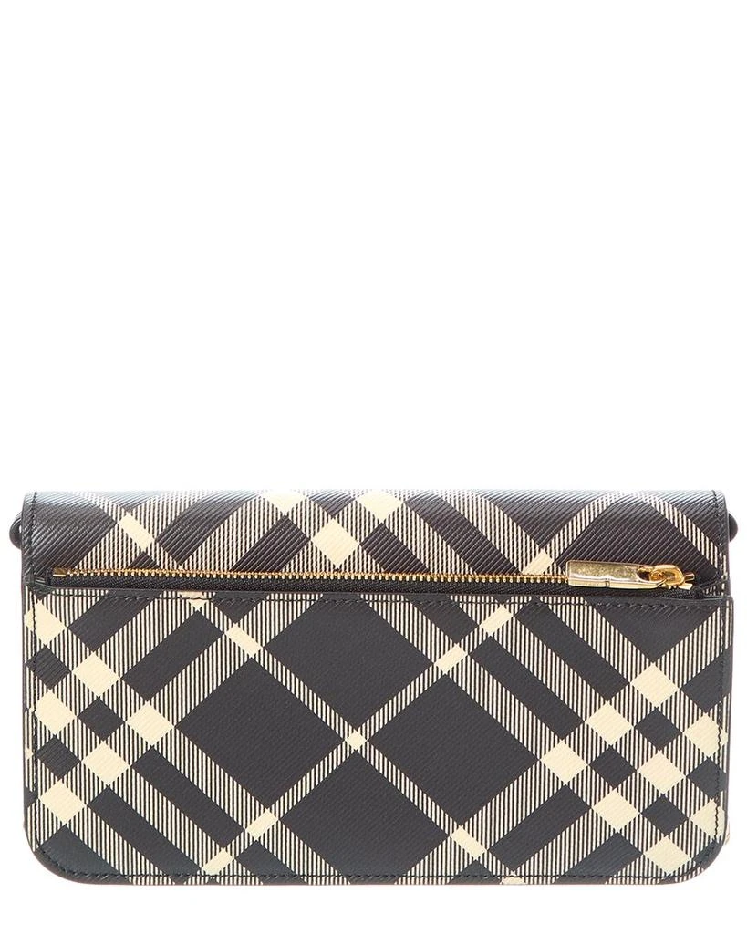 Burberry Check E-Canvas Wallet On Chain 2