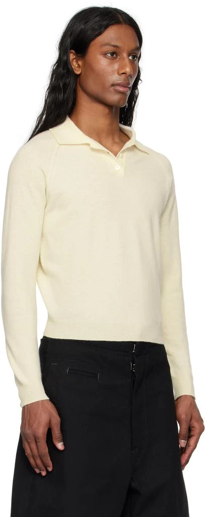MAISON MARGIELA Off-White Wool Polo 2