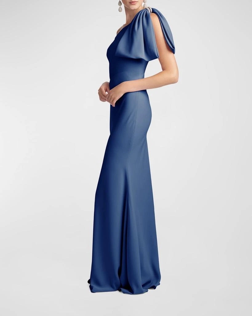 Sachin & Babi Aubrey Bias-Cut Satin Crepe Gown 2