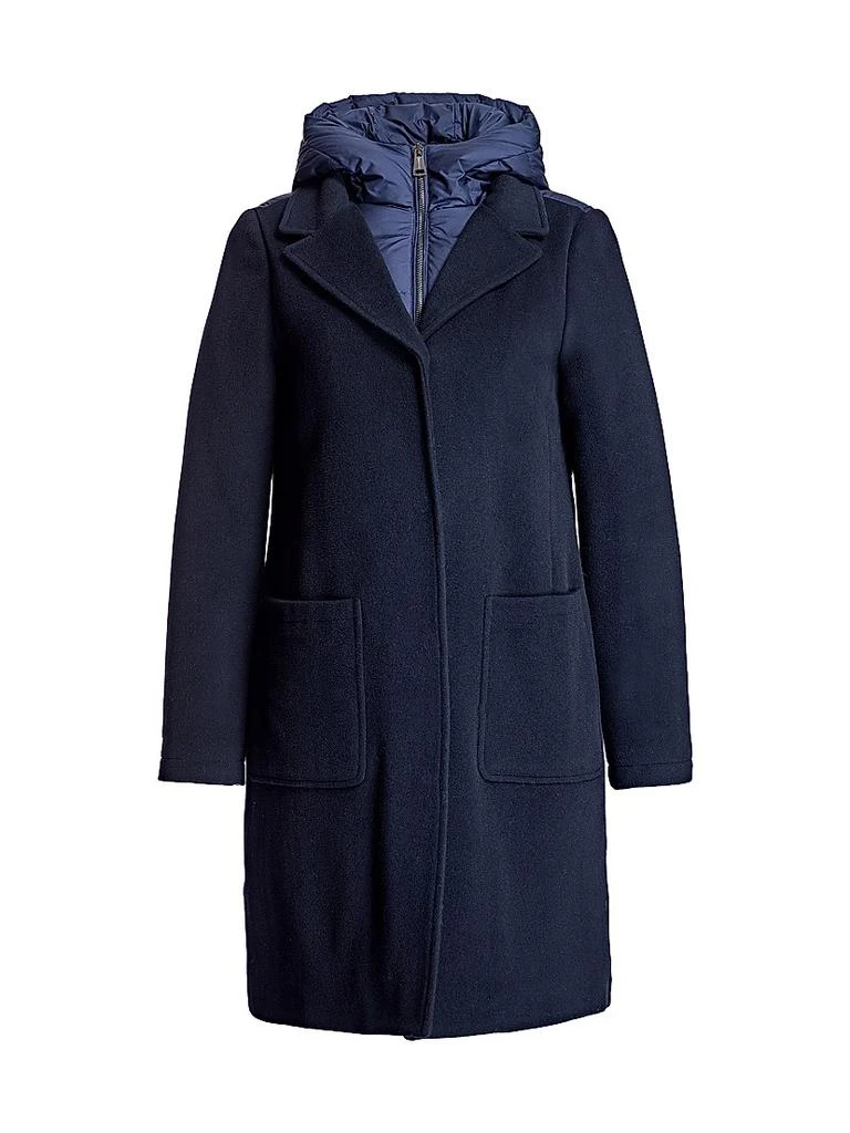 Maximilian Wool Blend Puffer Coat
