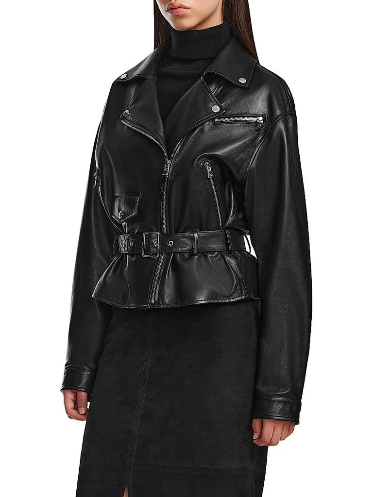 RUDSAK Arielle Leather Belted Jacket 4