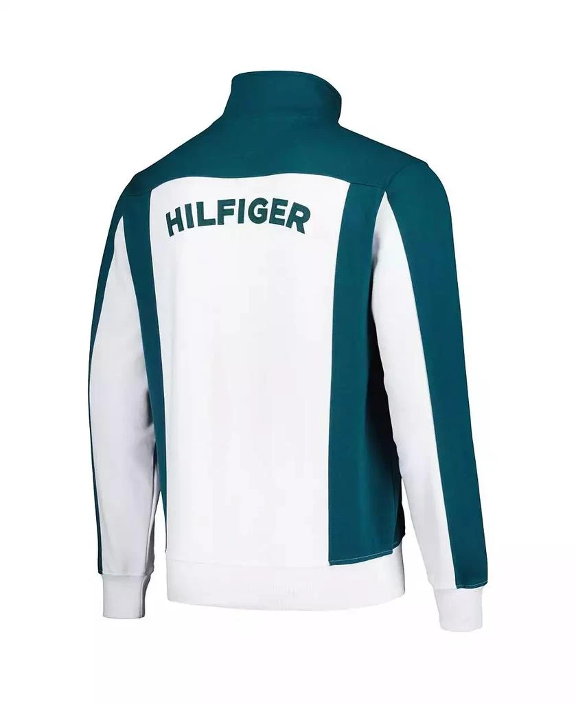 Tommy Hilfiger Men's White/Midnight Green Philadelphia Eagles Nolan Full-Zip Track Jacket 2