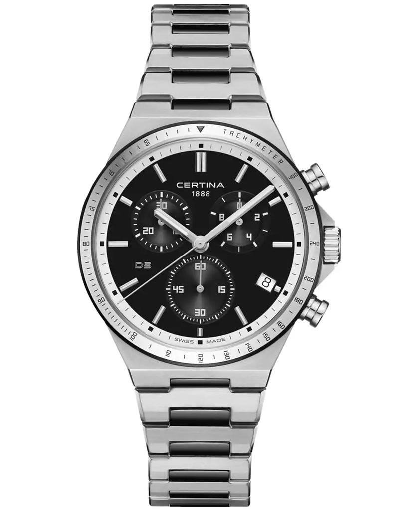 Certina Men's Swiss Chronograph DS-7 Stainless Steel Bracelet Watch 41mm