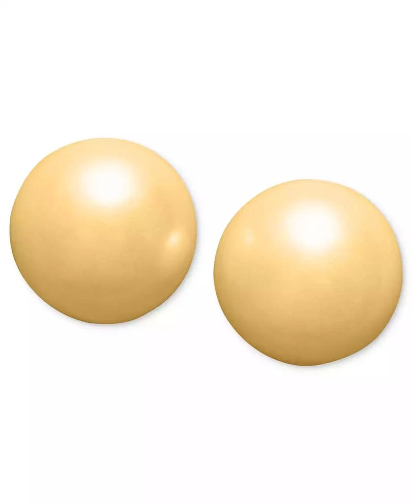 Charter Club Silver-Tone Imitation Pearl (6mm) Stud Earrings, Created for Macy
s
