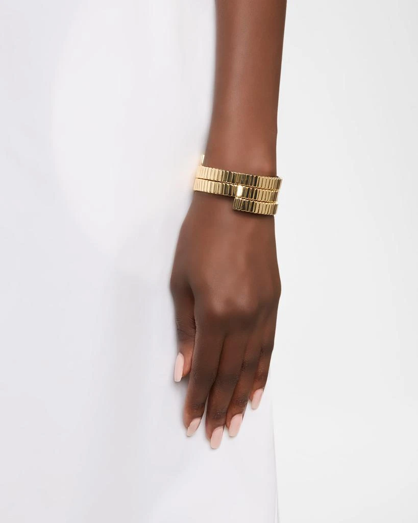 Roxanne Assoulin The Flat Cobra Triple Wrap Bracelet, Gold 2