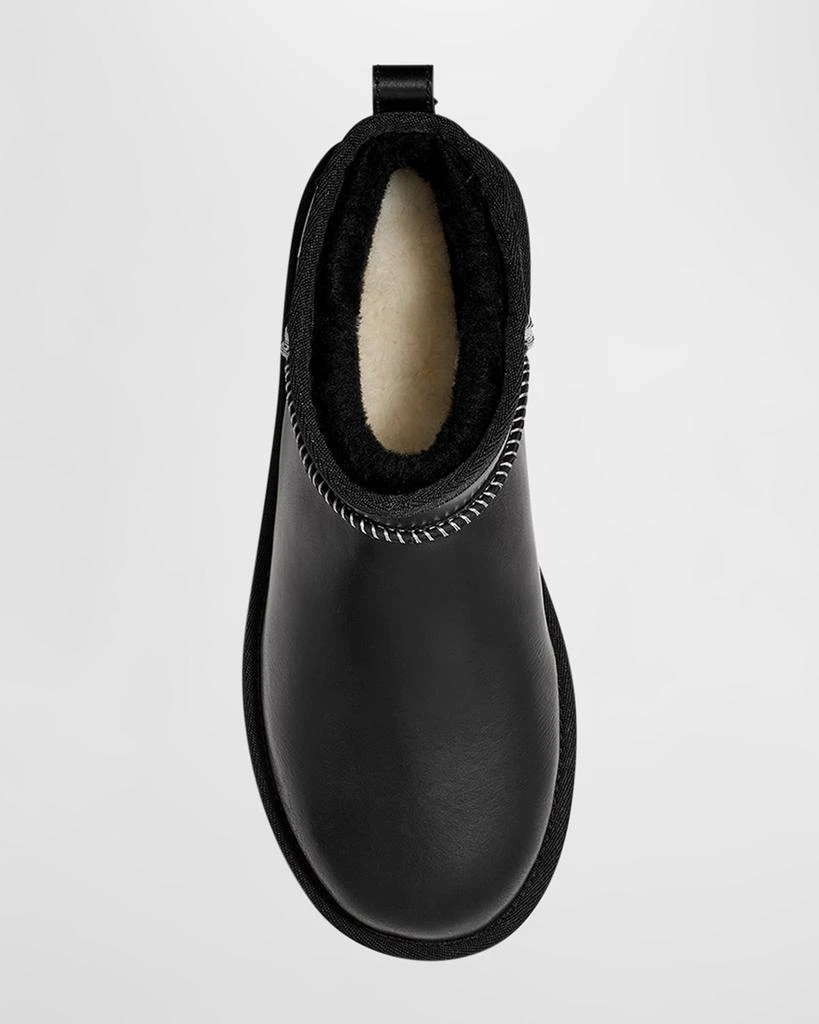 UGG Classic Ultra Mini Leather Cozy Ankle Boots 4