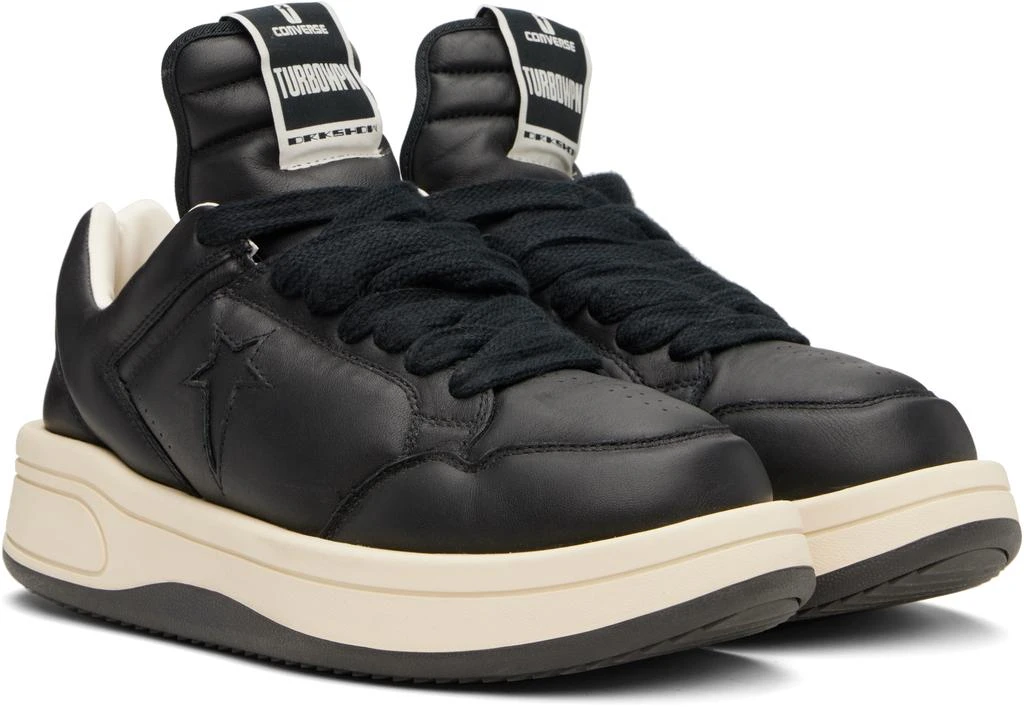 Rick Owens Black Converse Edition TURBOWPN Ox Sneakers 4