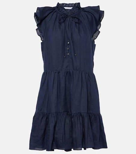 VERONICA BEARD Zee linen minidress 1