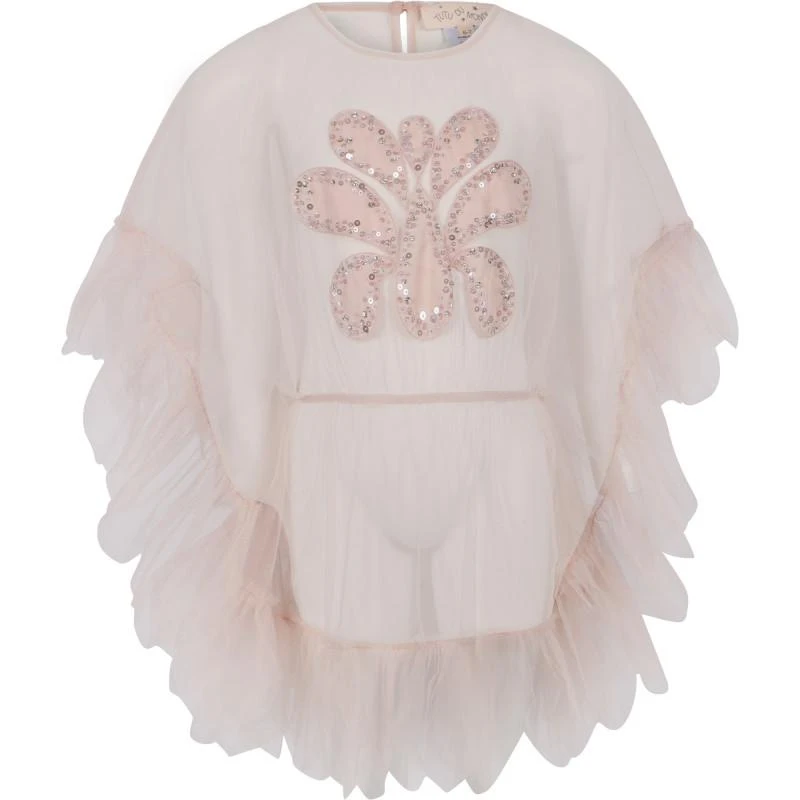 Tutu Du Monde Sequin mesh kaftan in pink 1