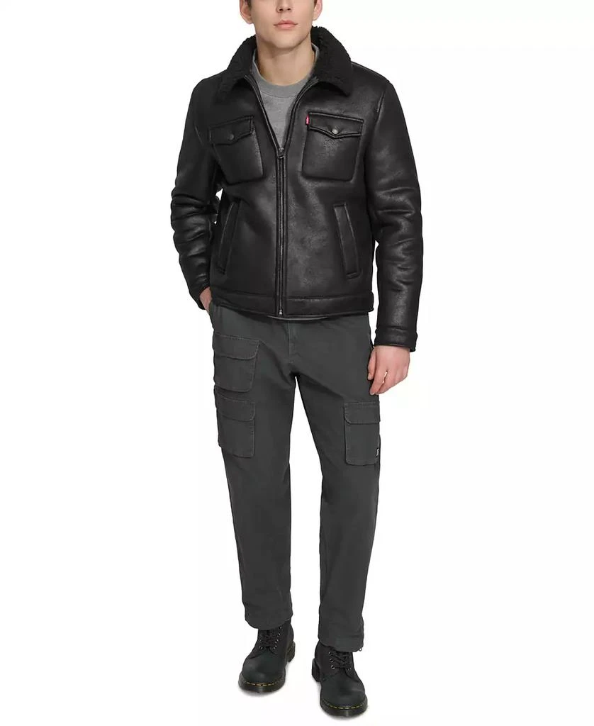 Levi's Men's Faux-Shearling Full-Zip Trucker Jacket 7