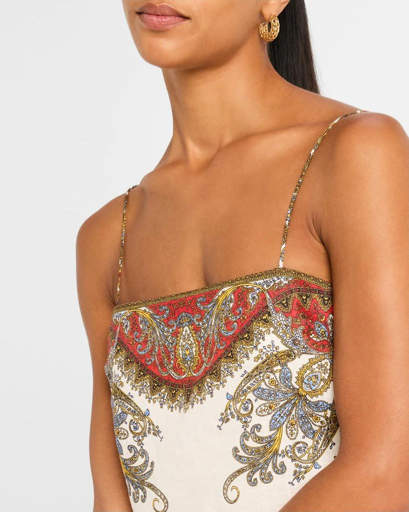 VERONICA BEARD Rhea Paisley Cropped Tank Top 5