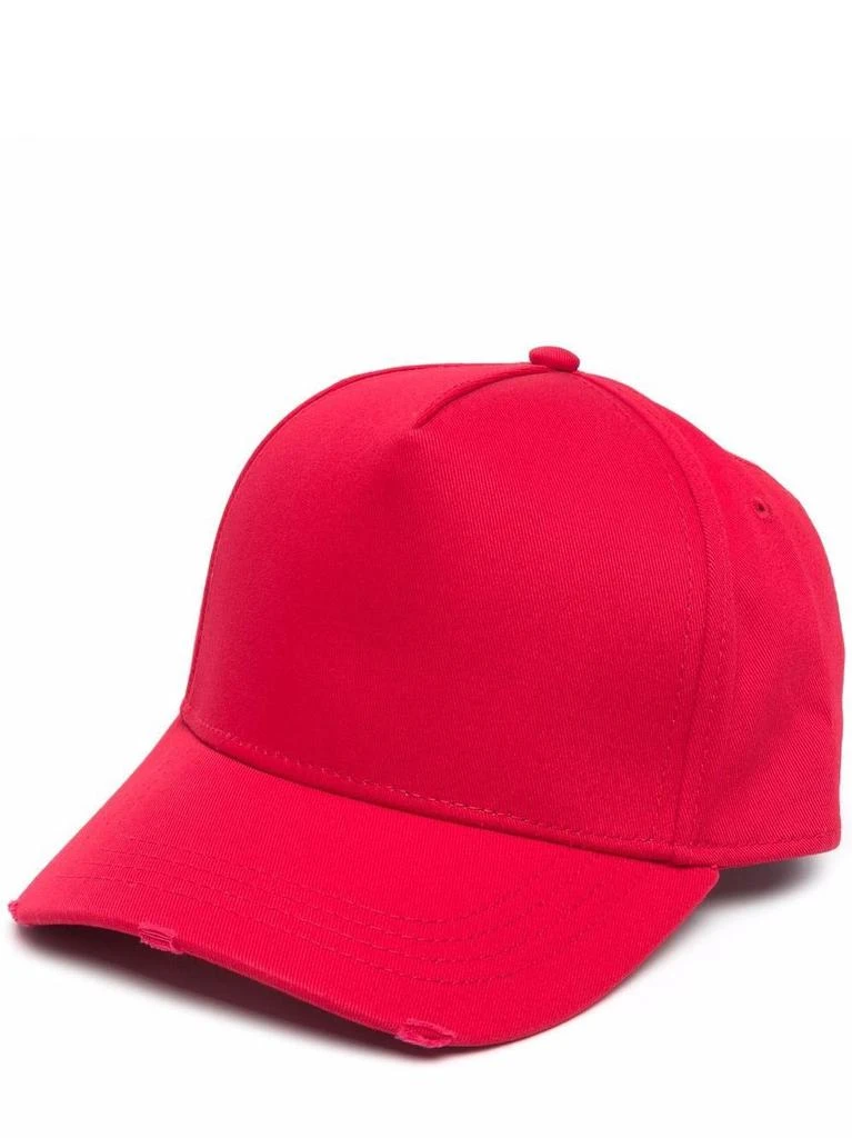 NA Red baseball cap with logo embroidery 1