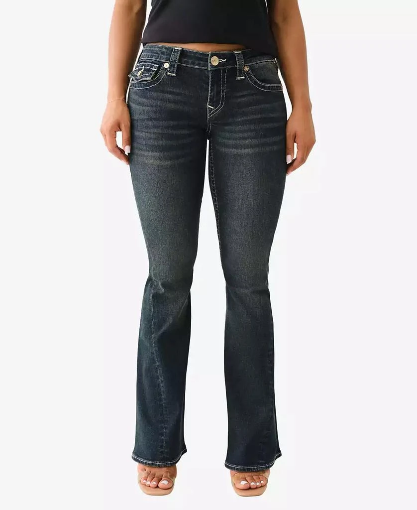 True Religion Women's Joey Low Rise Flare Flap Jean 1