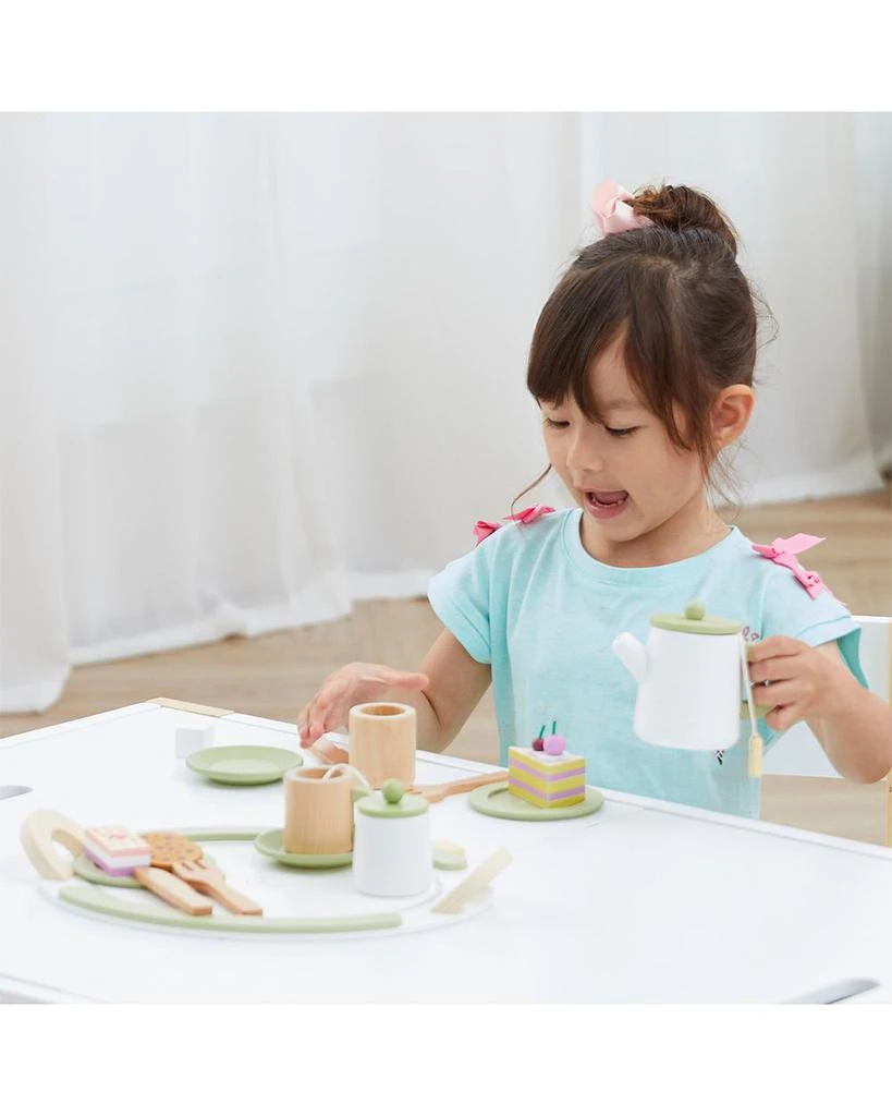 Teamson Kids Little Chef Frankfurt 20 Piece Wooden Play Kitchen Tea Party Set - Ages 3+ 2