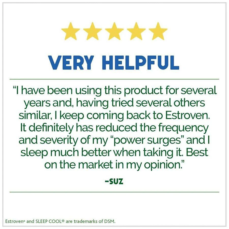 Estroven Sleep Cool for Menopause Relief, Night Sweats & Hot Flash Relief 10