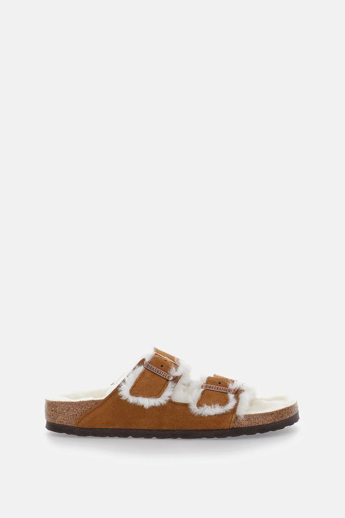 サンダル・ミュール BIRKENSTOCK TOKIO SHEARLING SUEDE LEATHER SANDALS (DROPE S) Birkenstock Birkenstock Tokio Shearling Suede Leather