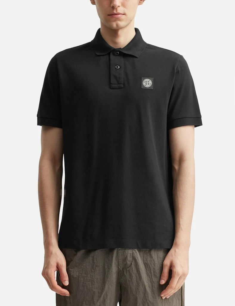 Stone Island Slim-fit Short-sleeve Polo Shirt With Compass Patch 3