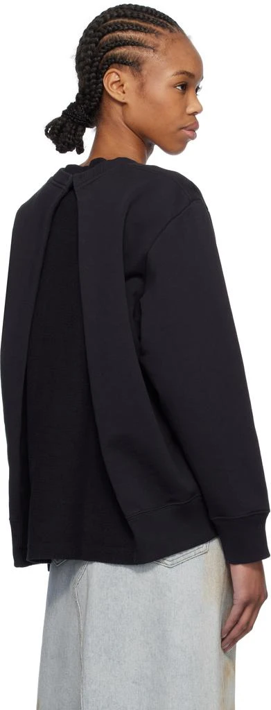 MM6 Black Spliced Logo Sweatshirt 3