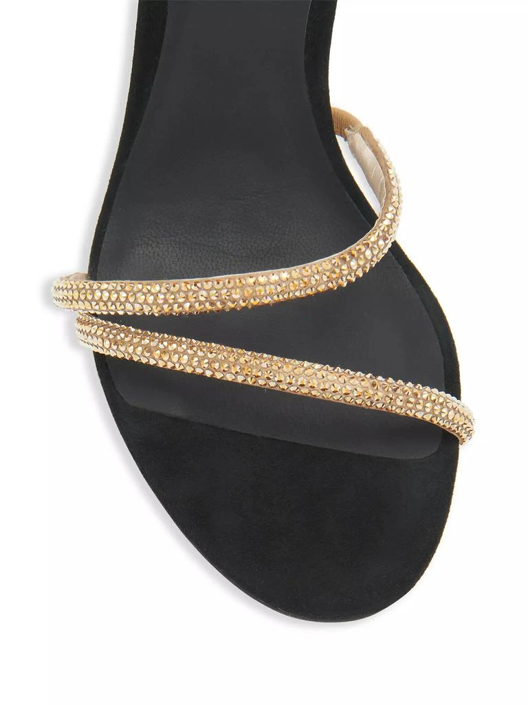 Rene Caovilla Margot Embellished Satin Wrap Sandals 4