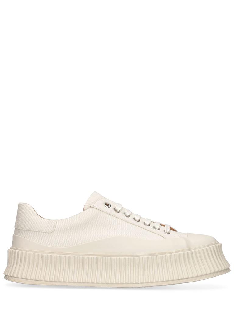 Jil Sander Leather & Mesh Sneaker - Casual Shoes - Free
